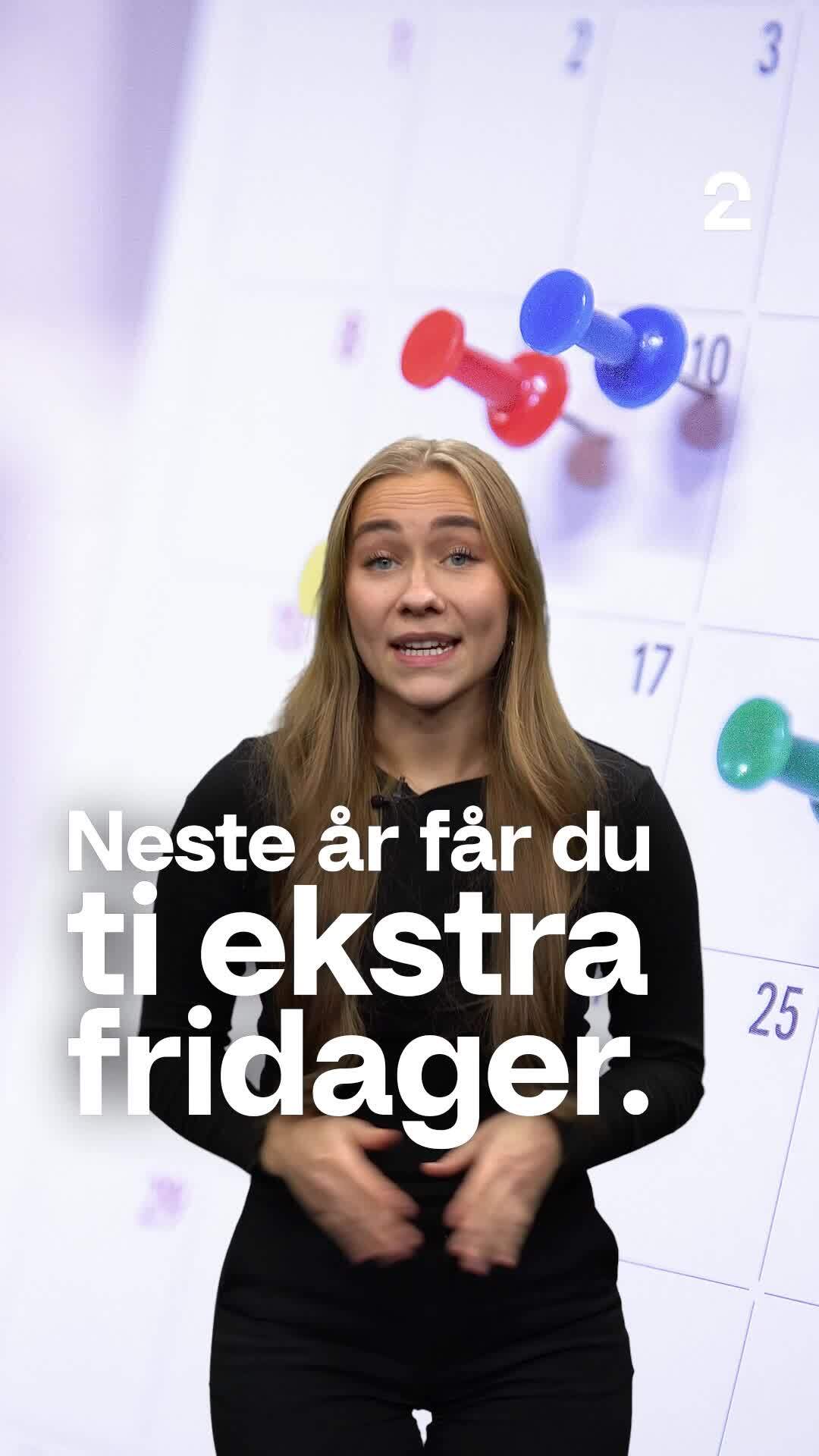 I 2024 får du ti ekstra fridager