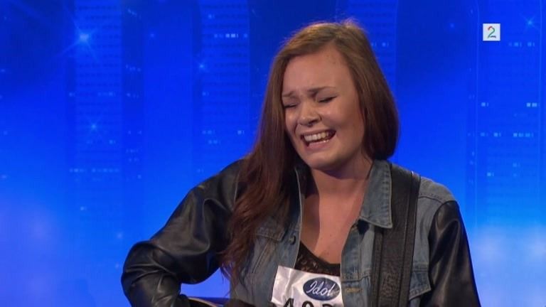 Fride Isaksen (4028) på Idol-audition i Trondheim
