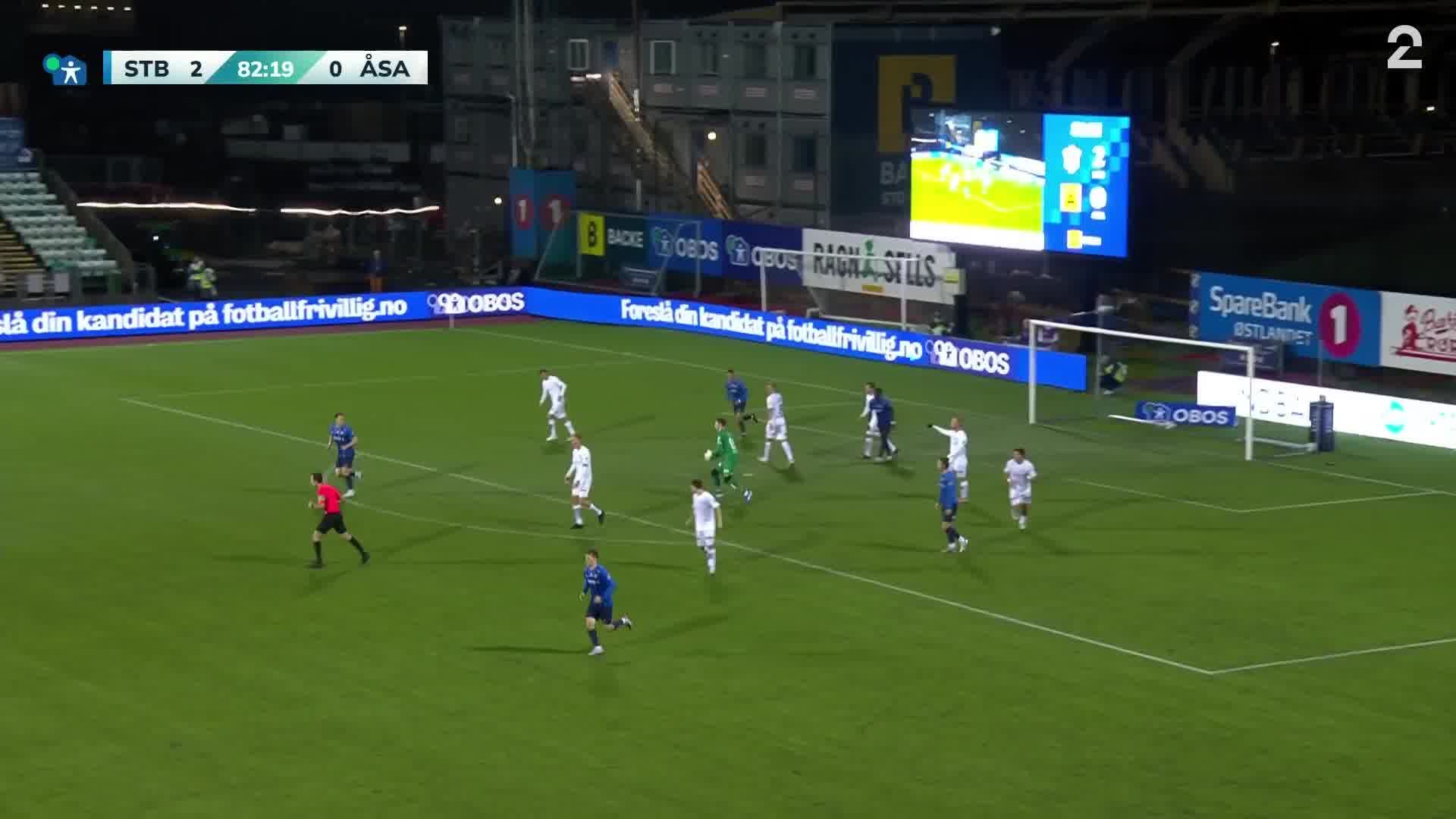 83’ - Redning av Magnus Rugland Ree