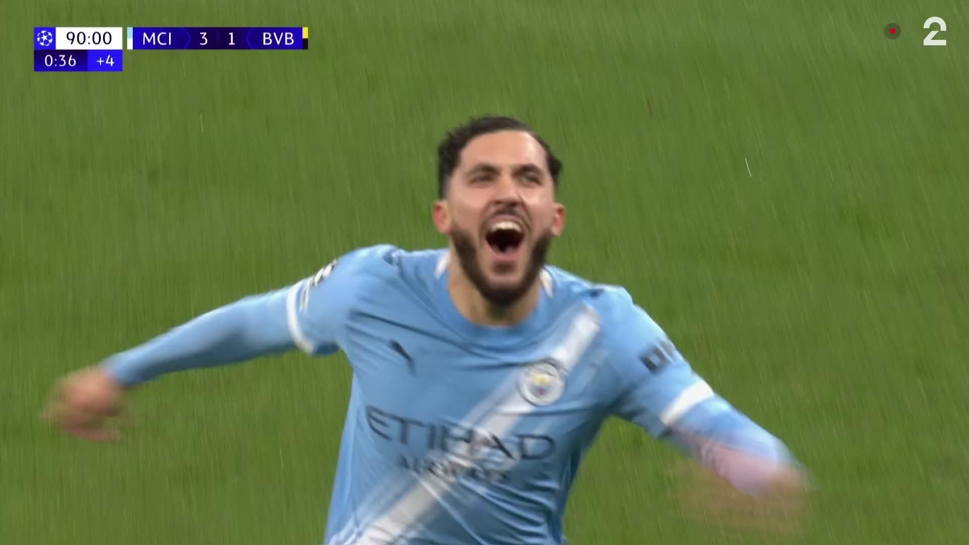 91’ - Mål av Rayan Cherki (4-1)