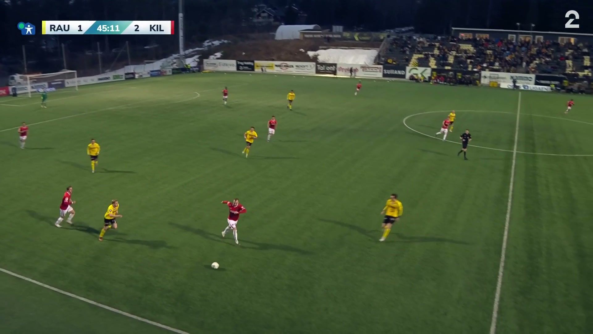 46’ - Mål av Daniel Job (1-3)